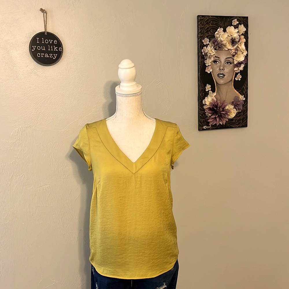 Marigold Silky V-neck